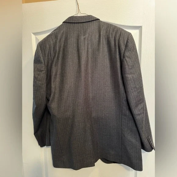 Elegant Black Striped Men's Blazer